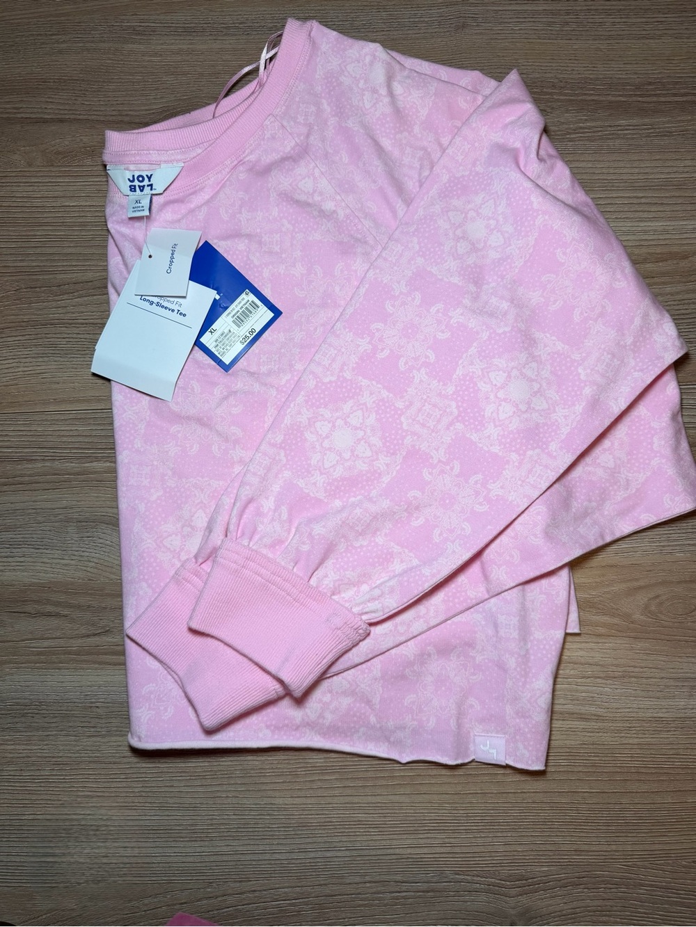 JoyLab women’s ' Pink Long-Sleeve Top